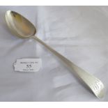 An C18th silver Georgian tablespoon by Hester Bateman, London 1780. Weight 62 grams, measures just