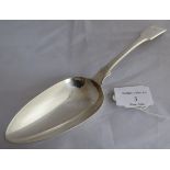 Georgian silver tablespoon, London 1820, maker George Piercy. Mono to handle. Weight 84 grams,