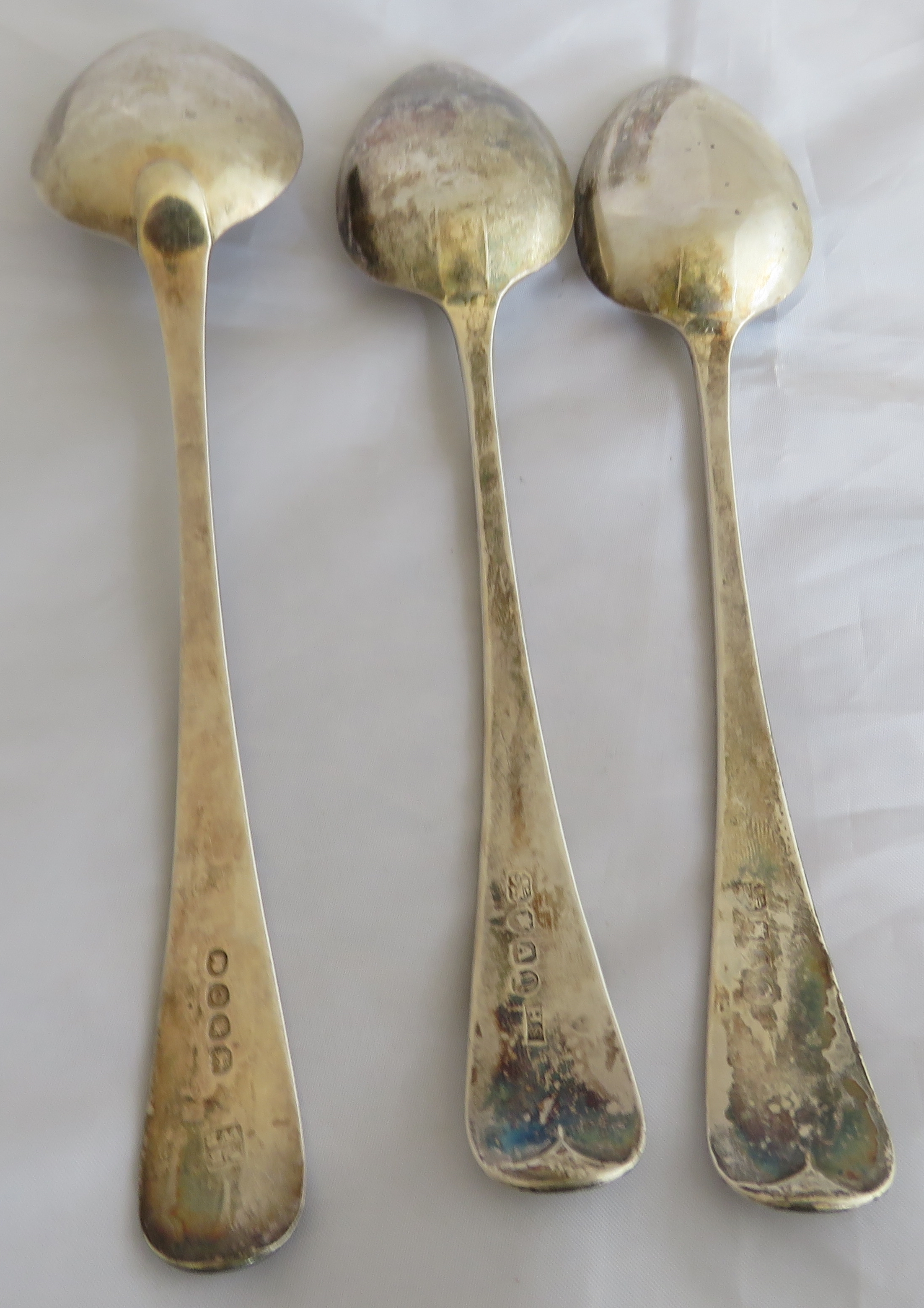 Georgian silver tablespoon London 1809, maker Peter & William Bateman. Weight 61 grams, measures 8. - Image 4 of 8