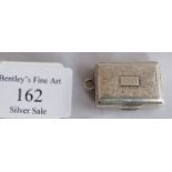 A Georgian silver vinaigrette with gilt interior, Birmingham 1825, maker TP probably Thomas