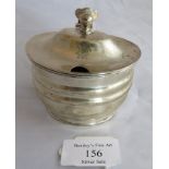 A large Georgian silver mustard pot (no liner), city mark missing, probably London 1806, maker W M