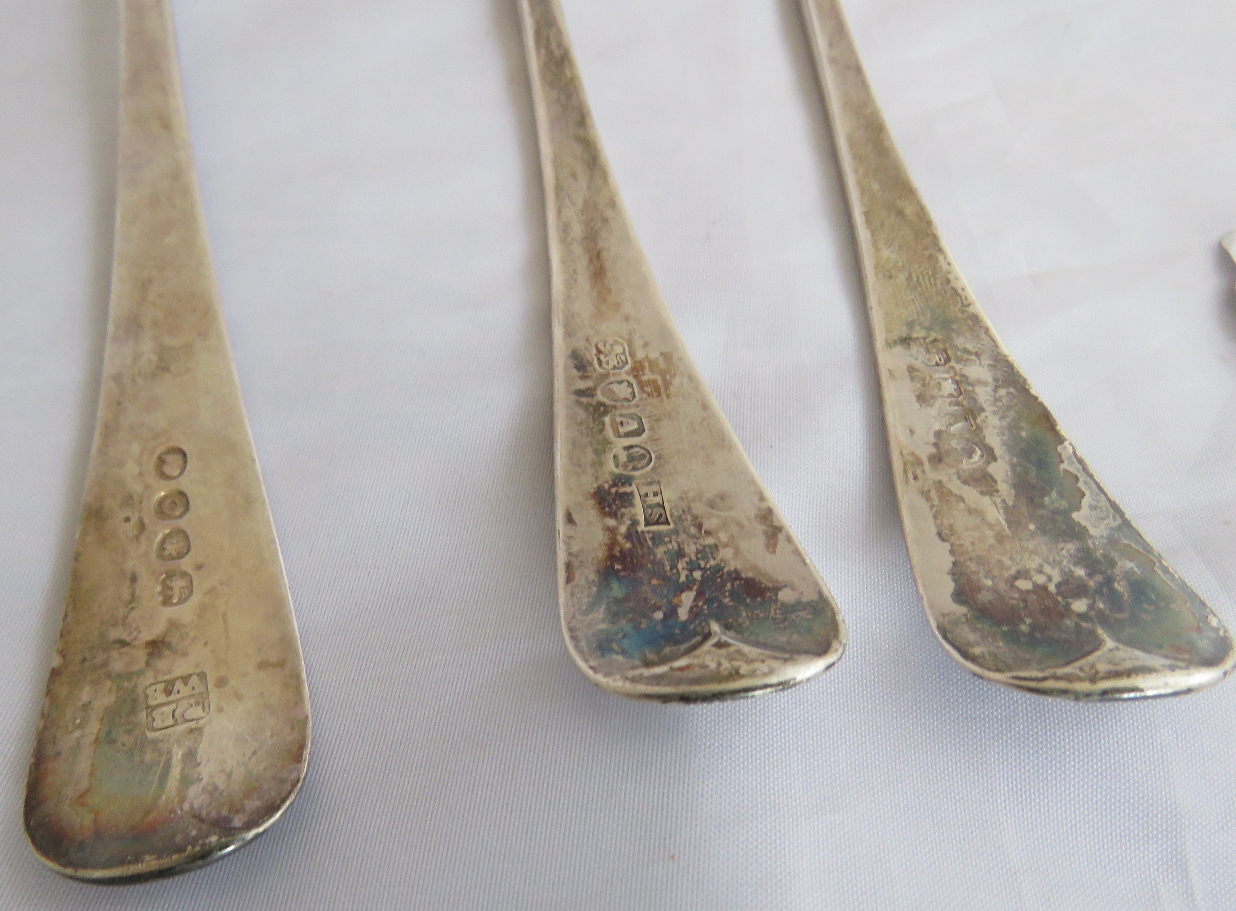 Georgian silver tablespoon London 1809, maker Peter & William Bateman. Weight 61 grams, measures 8. - Image 6 of 8