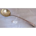 A large 18th century Georgian silver ladle, London 1785, maker George Smith III. Weight 159 grams,