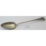 A George III silver old English pattern basting spoon, London 1787, George Smith & William Fearn,