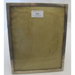 A plain silver rectangular photograph frame, Birmingham 1923. Frame 20cm x 24.5cm max. Condition