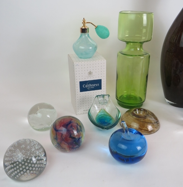A collection of mainly studio glass and paperweights including Caithness, Mdina, Thomas Webb and - Image 2 of 4