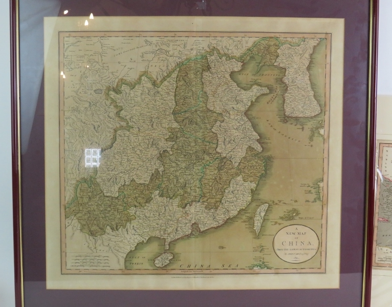 A framed map of China by John Cary, dated 1811 and a map of Turkey in Asia published by W&T Darton - Image 2 of 5