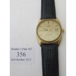 An Omega Seamaster quartz gentleman's wristwatch, model number 1342, Swiss made, with new leather