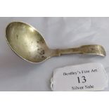 A Georgian silver caddy spoon, Birmingham 1829. Weight 16 grams, measures 3.5 inches long, app