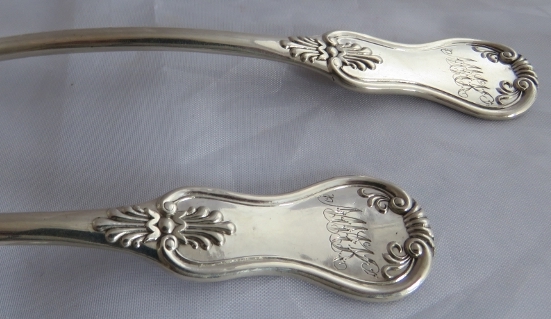 A pair of early Victorian Scottish toddy ladles, Glasgow 1845, maker Robert Gray & Son. Monos to - Image 2 of 5