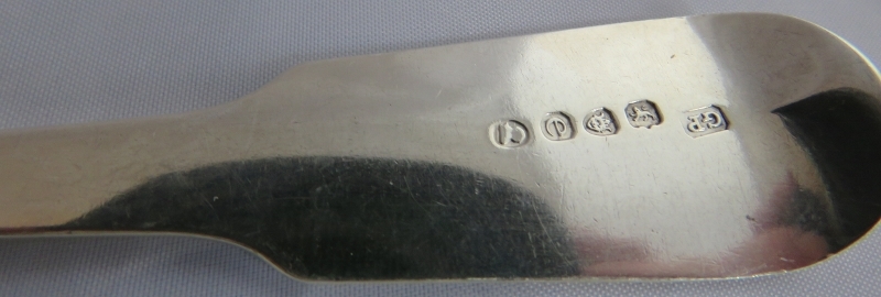 Georgian silver tablespoon, London 1820, maker George Piercy. Mono to handle. Weight 84 grams, - Image 4 of 5