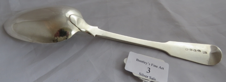 Georgian silver tablespoon, London 1820, maker George Piercy. Mono to handle. Weight 84 grams, - Image 3 of 5