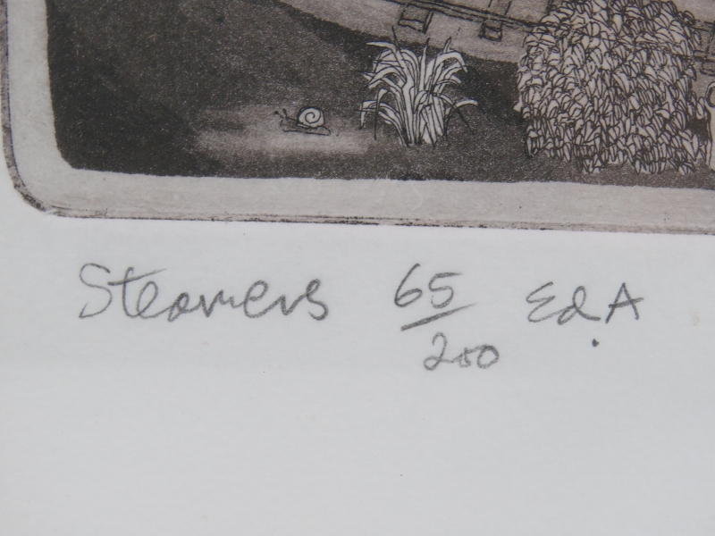 Graham Clarke (b.1941) - 'Steamers', pencil signed limited edition etching from the History of - Image 2 of 5