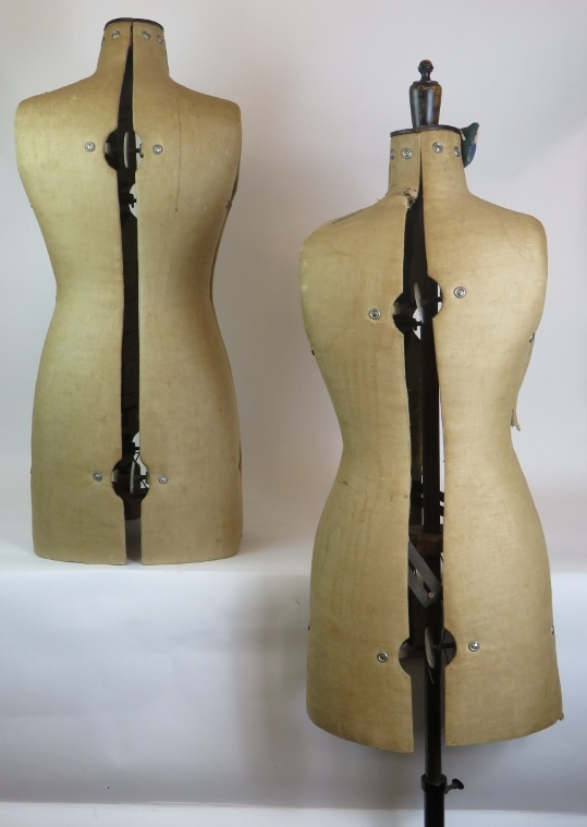 Two 1950s Chill-Daw Pioneer adjustable dress maker's dummies one on steel tripod stand. (2). - Image 8 of 9