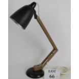 A mid century Terence Conran Maclamp No 8 Anglepoise desk lamp with black base and lamp and original