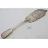 A Victorian silver fish slice with pierced decoration, London 1860, approx weight 4.4 troy oz/136