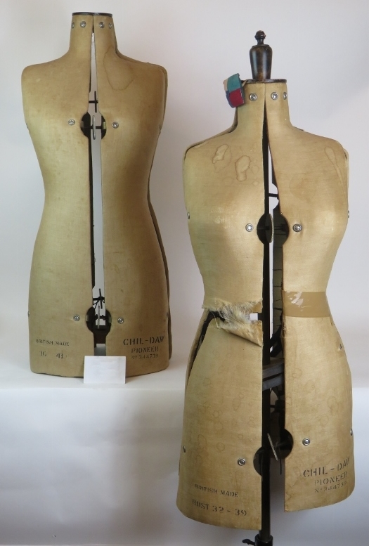 Two 1950s Chill-Daw Pioneer adjustable dress maker's dummies one on steel tripod stand. (2). - Image 4 of 9