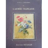 A late 19th Century copy of Types et Uniformes de L'Armée Franciase by Edouard Detaillé in grained