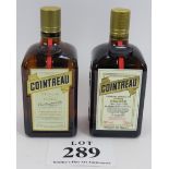 Two bottles of Cointreau liqueur, 70cl 40% vol. (2). Condition report: No issues.