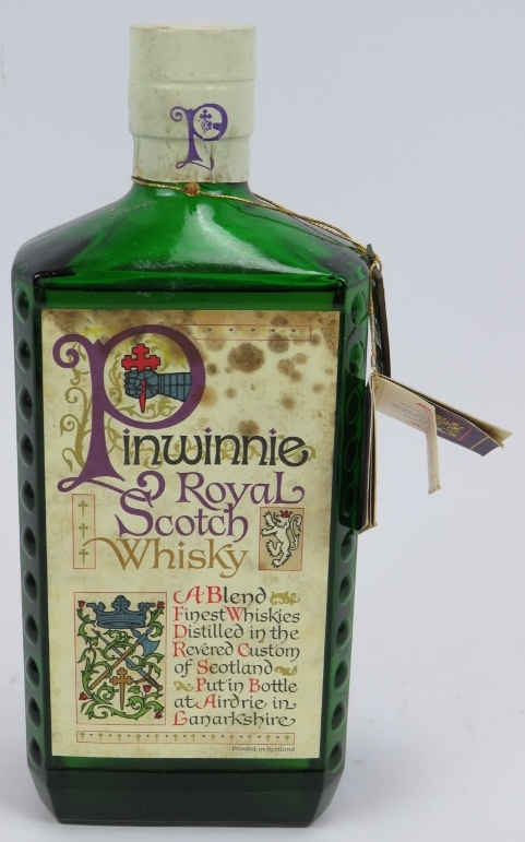 A Bottle of Pinwinnie Royal Scotch Whisky with neck tags, c1970s. Condition report: Some mould to - Image 2 of 4