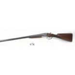 Le Page a liege 12 bore side by side Serial No 5290. (U.K. SECTION 2 CERTIFICATE HOLDERS ONLY).