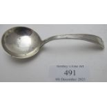 A Art Deco small silver ladle, Sheffield 1931, approx weight 20 grams. Condition report: Good