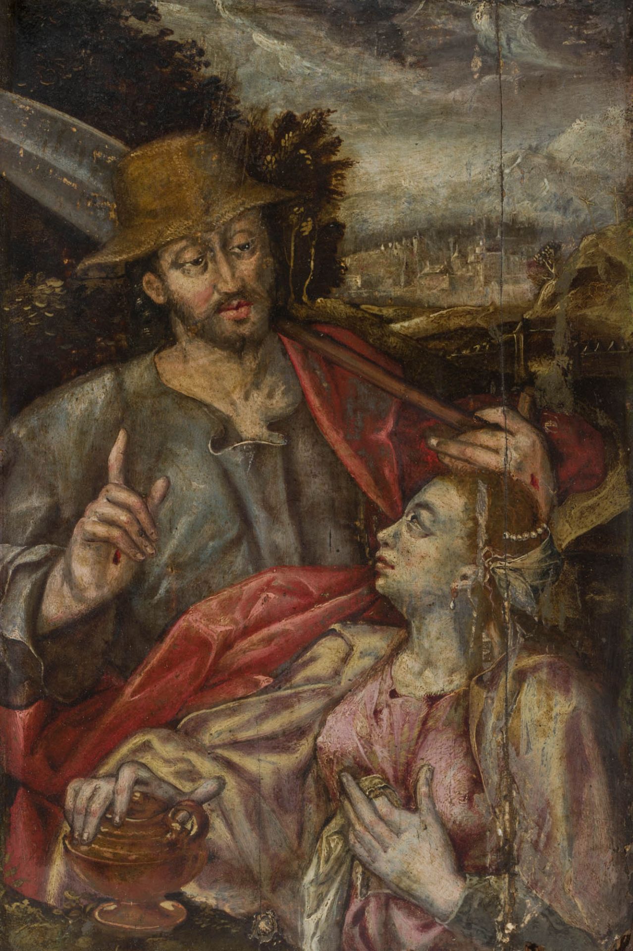 Bartholomeus Spranger 1546–1611 Nachfolger Noli me tangere Öl auf Holz 40,5 x 26 cmDas vorliegende