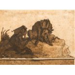 Giandomenico Tiepolo 1727–1804 Wildtiere Feder und Tusche in Braun, braun laviert unten rechts