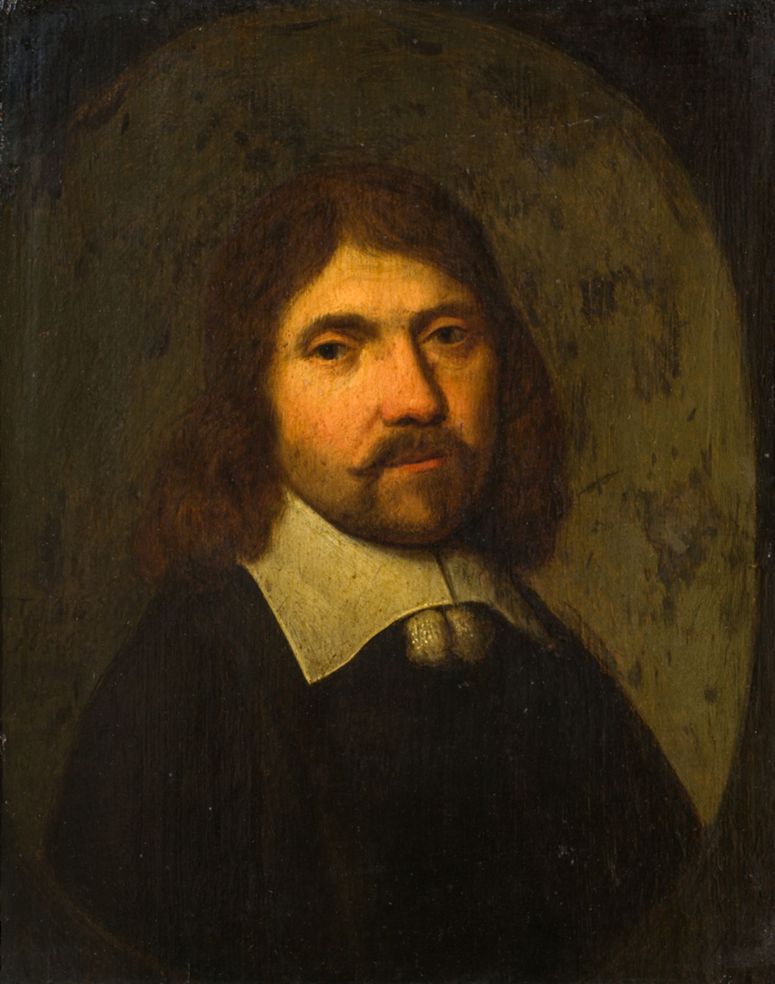 Aelbert Jacobsz. Cuyp 1620–1691 Umkreis Männerporträt 1656 Öl auf Holz links der Mitte bezeichnet