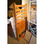 A PINE SINGLE BED FRAME