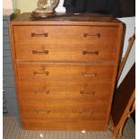 A GOLD LABEL G-PLAN FIVE DRAWER TEAK CHEST