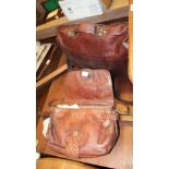 TWO LEATHER SHOULDER BAGS