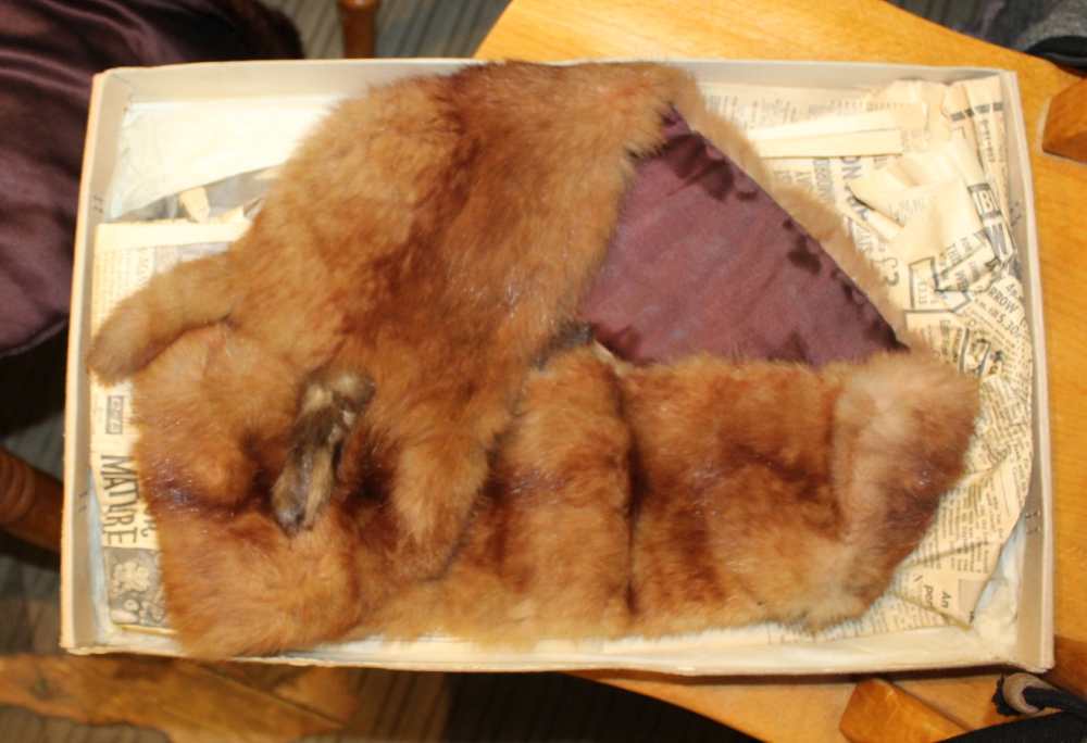 A ROWES OF BOND ST. BOX containing a Fur Stole