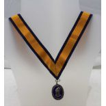 THE WORSHIPFUL COMPANY OF SCIENTIFIC INSTRUMENT MAKERS', A HALLMARKED SILVER & ENAMEL MEDAL, London,