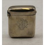 SAMPSON MORDAN & CO. A LATE VICTORIAN SILVER COMBINED VESTA AND SEALING WAX CASE, of substantial