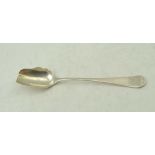 THOMAS DENE A GEORGE III SILVER CHEESE SCOOP, London 1807, monogrammed, 45g