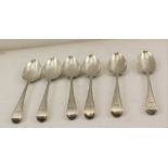 GEORGE SMITH (III) AND WILLIAM FEARN, A SET OF SIX GEORGE III SILVER SOUP / TABLESPOONS, Old English