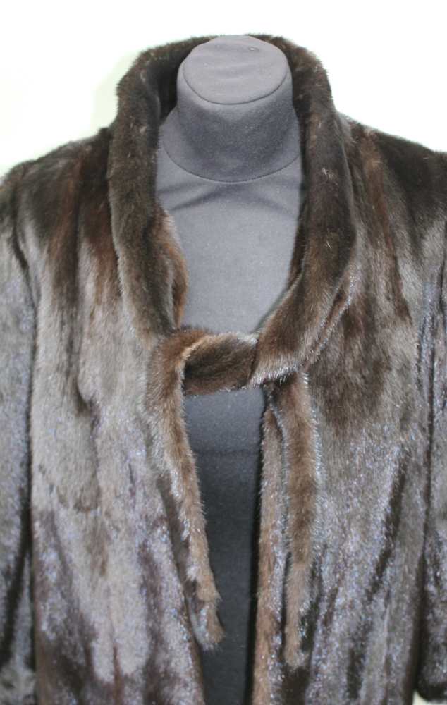 A DARK BROWN MINK JACKET, label inside 'Konrad Furs, 42 Sloane Street, London SW1' - Image 2 of 4