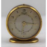 MID-20TH CENTURY SMALL JAEGAR CLOCK, Arabic and baton markers, dial 4cm