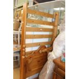 A PINE SINGLE BED FRAME