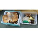 TWO CRATES HOUSING A GOOD SELECTION OF USEFUL & COLLECTABLE DOMESTIC ITEMS to include many