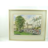 W.G. SMITH "Trinity Square, Llandudno", Watercolour painting, signed and dated, 32cm x 44cm, framed,