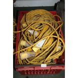 LARGE QUANTITY OF ELECTRIC LEADS (transformer required)