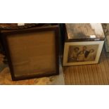 A BOX CONTAINING A BLACK & WHITE PHOTOGRAPH OF THE ROYAL FAMILY c.1940s, together with a selection
