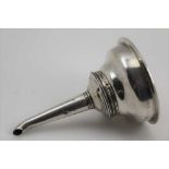 HESTER BATEMAN, AN 18TH CENTURY SILVER WINE FUNNEL, reeded border, London 1789, 79g