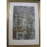 A LIMITED EDITION PRINT OF LOST LONDON by Andrew Ingamells signed, titled & numbered 272/300