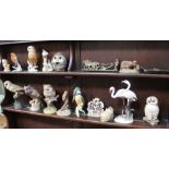 A SELECTION OF MODEL OWLS & BIRDS