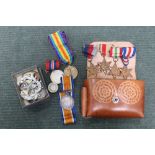 A SELECTION OF BRITISH MEDALS VARIOUS together with associated items