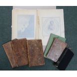 A VINTAGE LEATHER BOUND THREE VOLUME SET OF STURM'S REFLECTIONS printed in 1795, together with