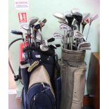 TWO GOLF BAGS plus contents